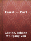 Cover image for Faust — Part 1